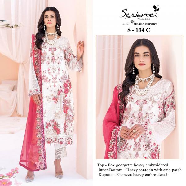 Serine S 134 A To D Fancy Georgette Pakistani Suit Collection